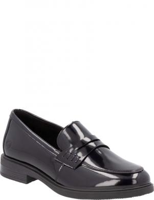 REMONTE loafer stila apavi sievietēm, Melna, Ladies shoes