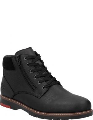 RIEKER zābaki vīriešiem, Melna, Men's boots