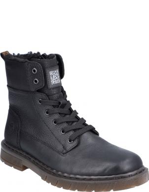 RIEKER zābaki vīriešiem, Melna, Men's boots