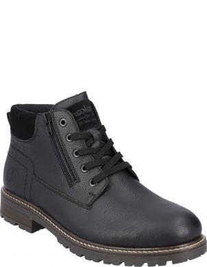 RIEKER zābaki vīriešiem, Melna, Men's boots