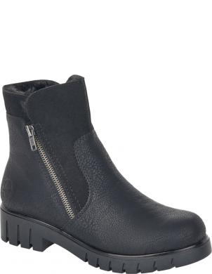 RIEKER zābaki sievietēm, Melna, Ladies mid height boots