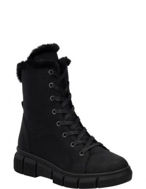 RIEKER zābaki sievietēm, Melna, Ladies mid height boots