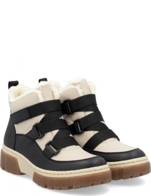 RIEKER zābaki sievietēm, Melna, Ladies mid height boots