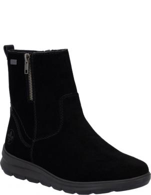 RIEKER zābaki sievietēm, Melna, Ladies mid height boots