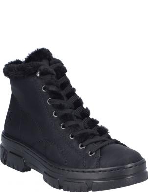 RIEKER zābaki sievietēm, Melna, Ladies mid height boots