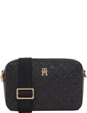 TOMMY HILFIGER plecu soma sievietēm, Melna, Distinct camera bag mono