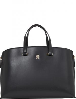 TOMMY HILFIGER rokassomiņa sievietēm, Melna, Modern tote