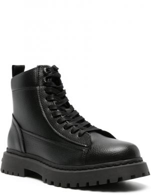 TOMMY JEANS zābaki ar apsildi vīriešiem, Melna, Warm lining boot