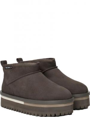 TOMMY JEANS sieviešu zābaki ar apsildi, Pelēka, Flatform boot