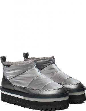 TOMMY JEANS sieviešu zābaki ar apsildi, Sudraba, Flatform boot