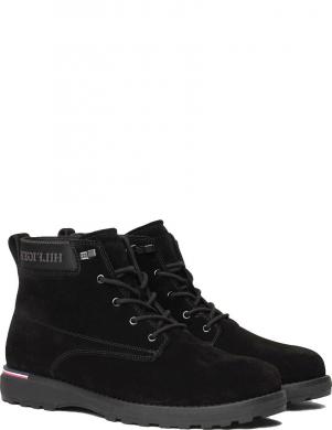 TOMMY HILFIGER zābaki ar apsildi vīriešiem, Melna, Corporate outdoor boot