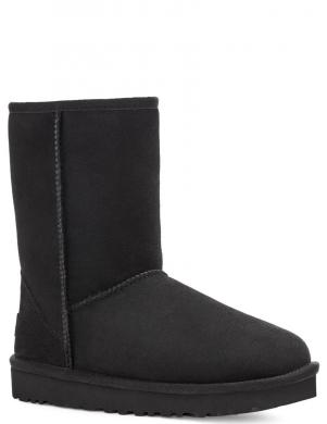 UGG apsildāmi zābaki sievietēm, Melna, Classic short II warm boots
