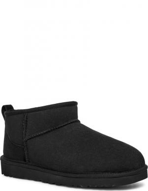 UGG apsildāmi zābaki vīriešiem, Melna, Classic ultra mini warm boots