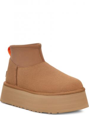 UGG apsildāmi zābaki sievietēm, Brūna, Classic mini dipper warm boots