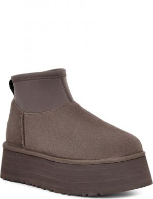 UGG apsildāmi zābaki sievietēm, Pelēka, Classic mini dipper warm boots