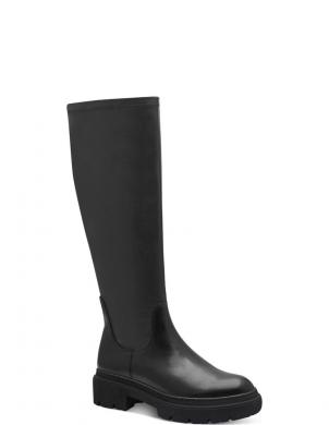 MARCO TOZZI garie zābaki sievietēm, Melna, Rillo boots