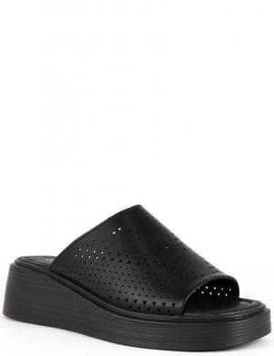SUPER COMFORT čības sievietēm, Melna, Mules