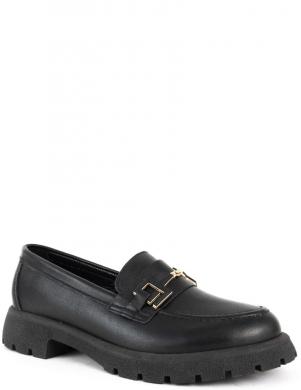 LA CONTE kurpes sievietēm, Melna, Loafers