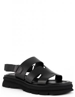 SERGIO MORETTI sandales sievietēm, Melna, Sandals