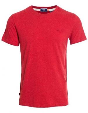 SUPERDRY vīriešu sarkans kokvilnas krekls ORGANIC COTTON VINTAGE EMBROIDERED T-SHIRT
