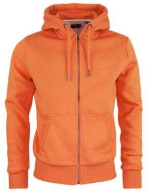 SUPERDRY vīriešu oranžs džemperis ar kapuci un rāvējslēdzēju OL CLASSIC ZIP HOOD IN RUST
