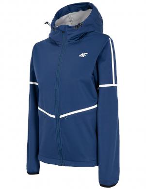 Sieviešu tumši zila sporta jaka ar kapuci SFD003 4F