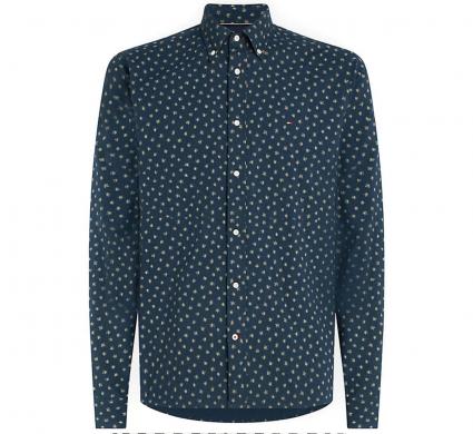 Tommy Hilfiger vīriešu zils krekls BI FLOWER PRINT SHIRT