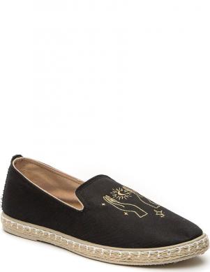 CROSBY espadrilles sievietēm, Melna, Espadriles