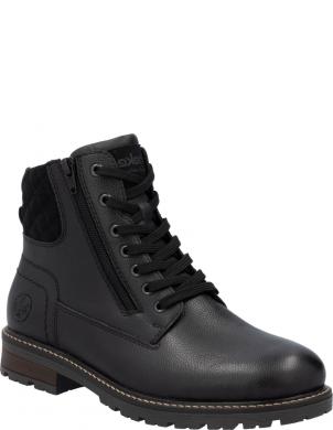 RIEKER zābaki vīriešiem, Melna, Men's boots