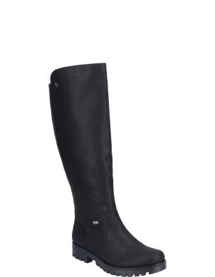 RIEKER garie zābaki sievietēm, Melna, Ladies' boots