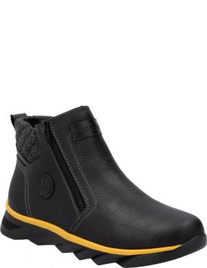 RIEKER zābaki vīriešiem, Melna, Men's boots