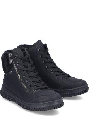 RIEKER zābaki sievietēm, Melna, Ladies mid height boots
