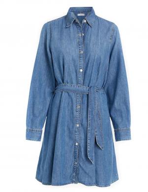 Tommy Hilfiger sieviešu violeta kleita Denim BELTED DRESS LYRA