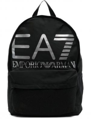 EA7 vīriešu/sieviešu melna mugursoma Backpack