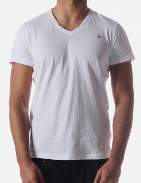 DIESEL vīriešu baltas krāsas kokvilnas krekls T-BRISKO MAGLIETTA 