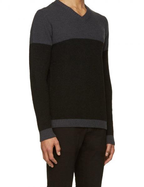 DIESEL vīriešu pelēkas/melnas krāsas džemperis K-GRUMATO  