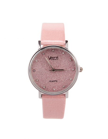 Sieviešu rozā krāsas pulkstenis 