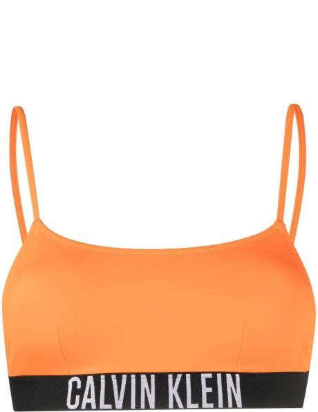 CALVIN KLEIN sieviešu oranžinė peldkostīma krūšturis 