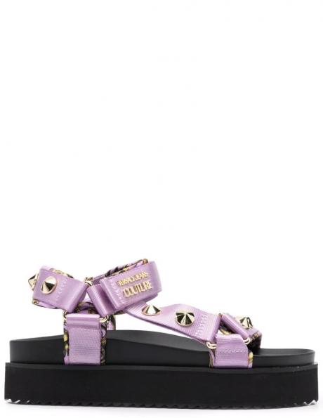 VERSACE JEANS COUTURE sieviešu violetas sandales 