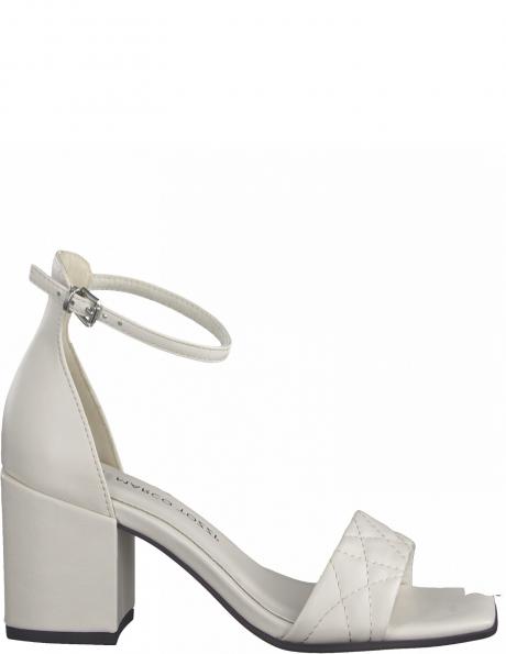 MARCO TOZZI sieviešu baltas elegantas sandales ar papēdi 