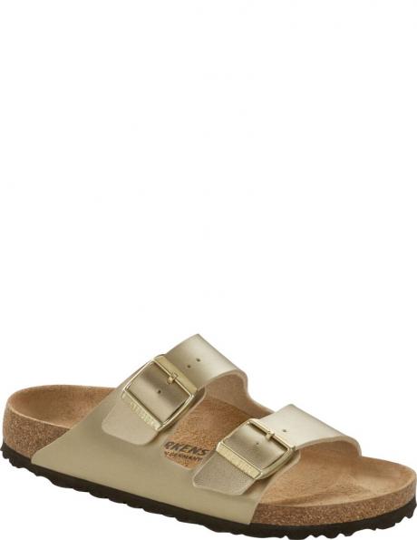 BIRKENSTOCK sieviešu zelta krāsas čības ARIZONA BS Slippers 