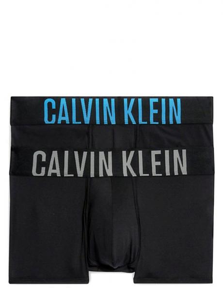 CALVIN KLEIN UW vīriešu pelēkas apakšbikses Low rise trunk, 2 gab. 