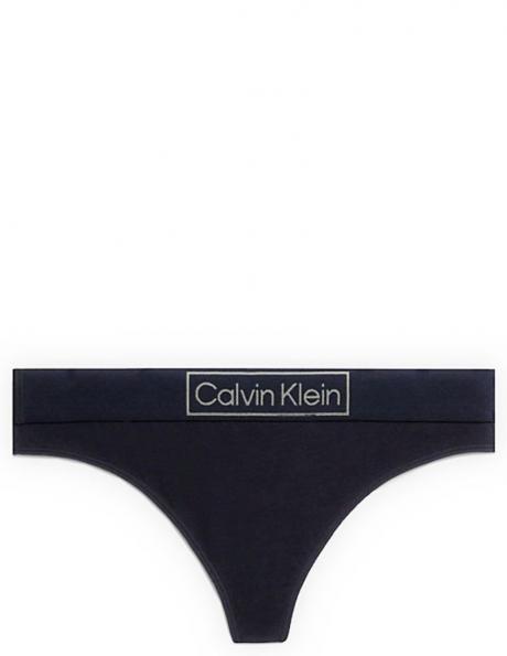 CALVIN KLEIN UW sieviešu zilas apakšbikses Thong 