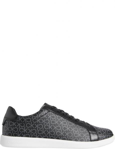 CALVIN KLEIN vīriešu melni ikdienas apavi Low top lace up mono shoe 