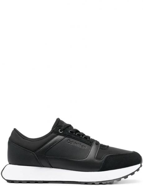 CALVIN KLEIN vīriešu melni ikdienas apavi LOW TOP LACE UP MIX 