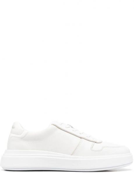 CALVIN KLEIN vīriešu balti ikdienas apavi LOW TOP LACE UP PIPING 