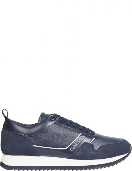 CALVIN KLEIN vīriešu zili ikdienas apavi Low top lace up sport shoe 