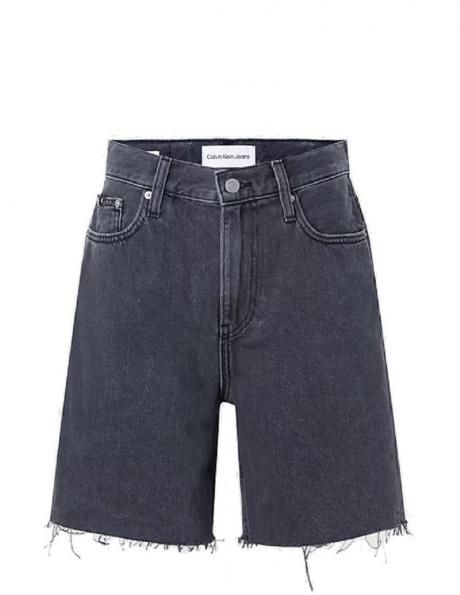 CALVIN KLEIN Jeans sieviešu melni šorti Bermuda mom denim short 