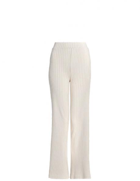 CALVIN KLEIN Jeans sieviešu gaišas ikdienas bikses Elongated rib  pants 