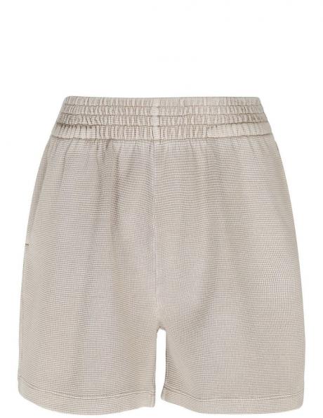 CALVIN KLEIN Jeans sieviešu gaiši šorti Waffle loose shorts 